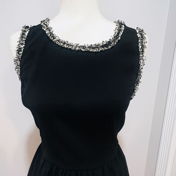 NWOT Skies are Blue black sleeveless mini dress with back zipper size medium - Picture 3 of 10